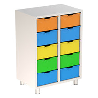 10 Plastik Çekmeceli Dolap