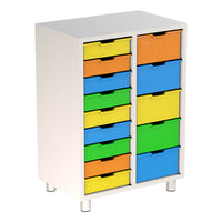 14 Plastik Çekmeceli Dolap