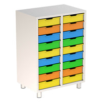 18 Plastik Çekmeceli Dolap