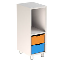 2 Plastik Çekmeceli Ve Raflı Dolap