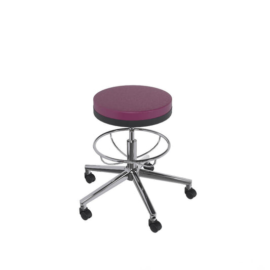 Soft Krom Çemberli Tabure – Teker