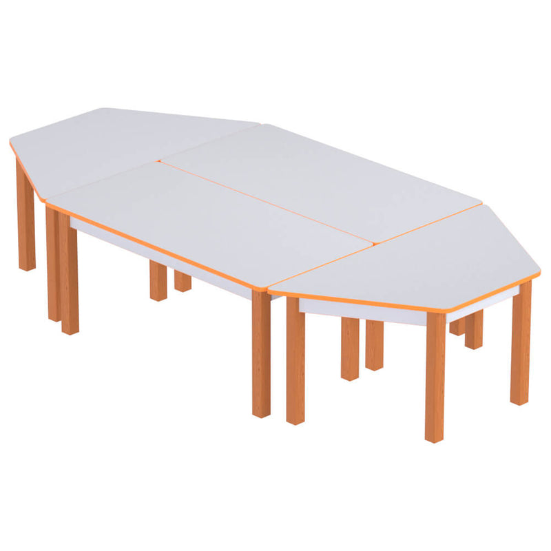 Ahşap Ayak Anaokulu Masası